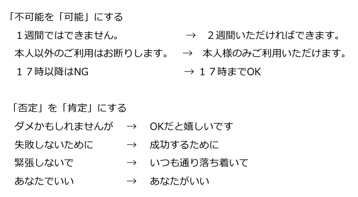 ネガティブな文章や表現があると、無意識レベルで「イラっ」とさせます。