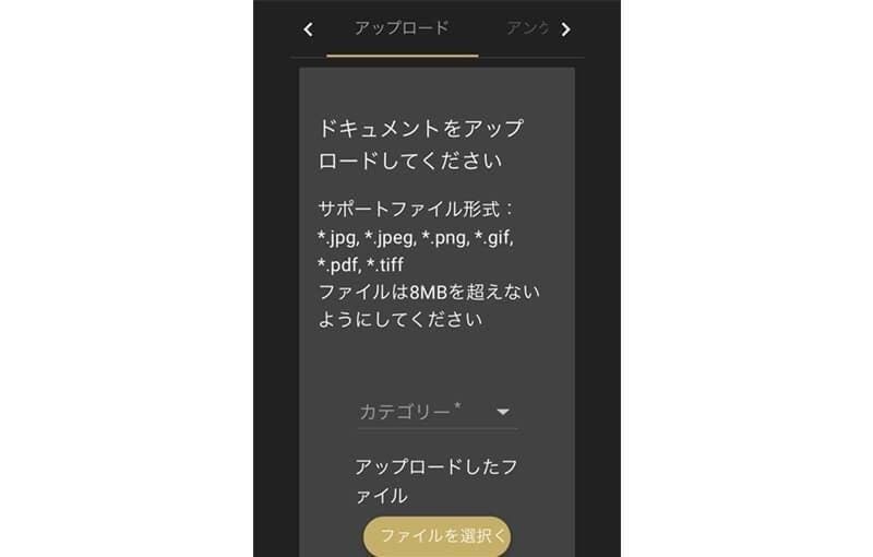 提出するカテゴリーを合わせて写真を登録し、アップロード