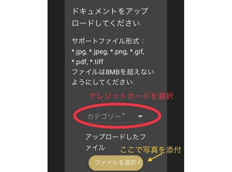 ファイブスターズマーケッツで使うクレジットカードの写真