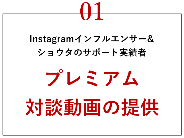 プレミアム対談動画の提供